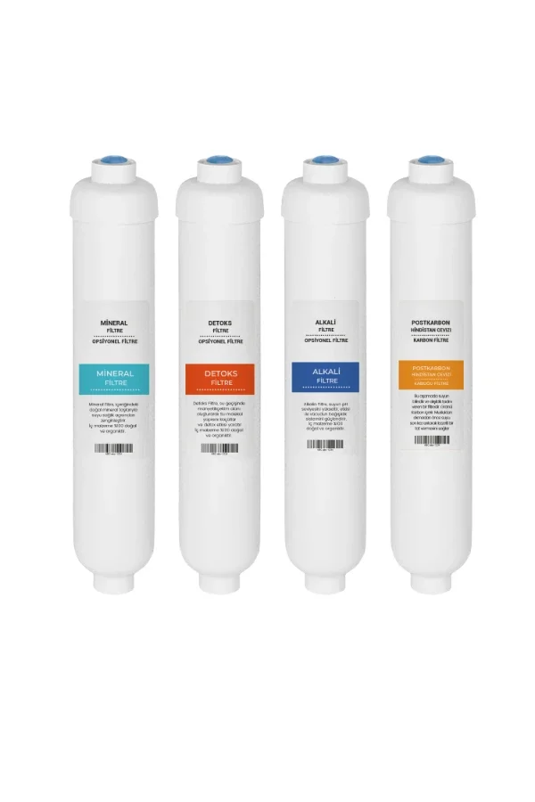 Dörtlü Filtre Seti (Post Karbon, Mineral, Alkali, Detox)